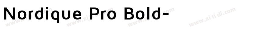 Nordique Pro Bold字体转换